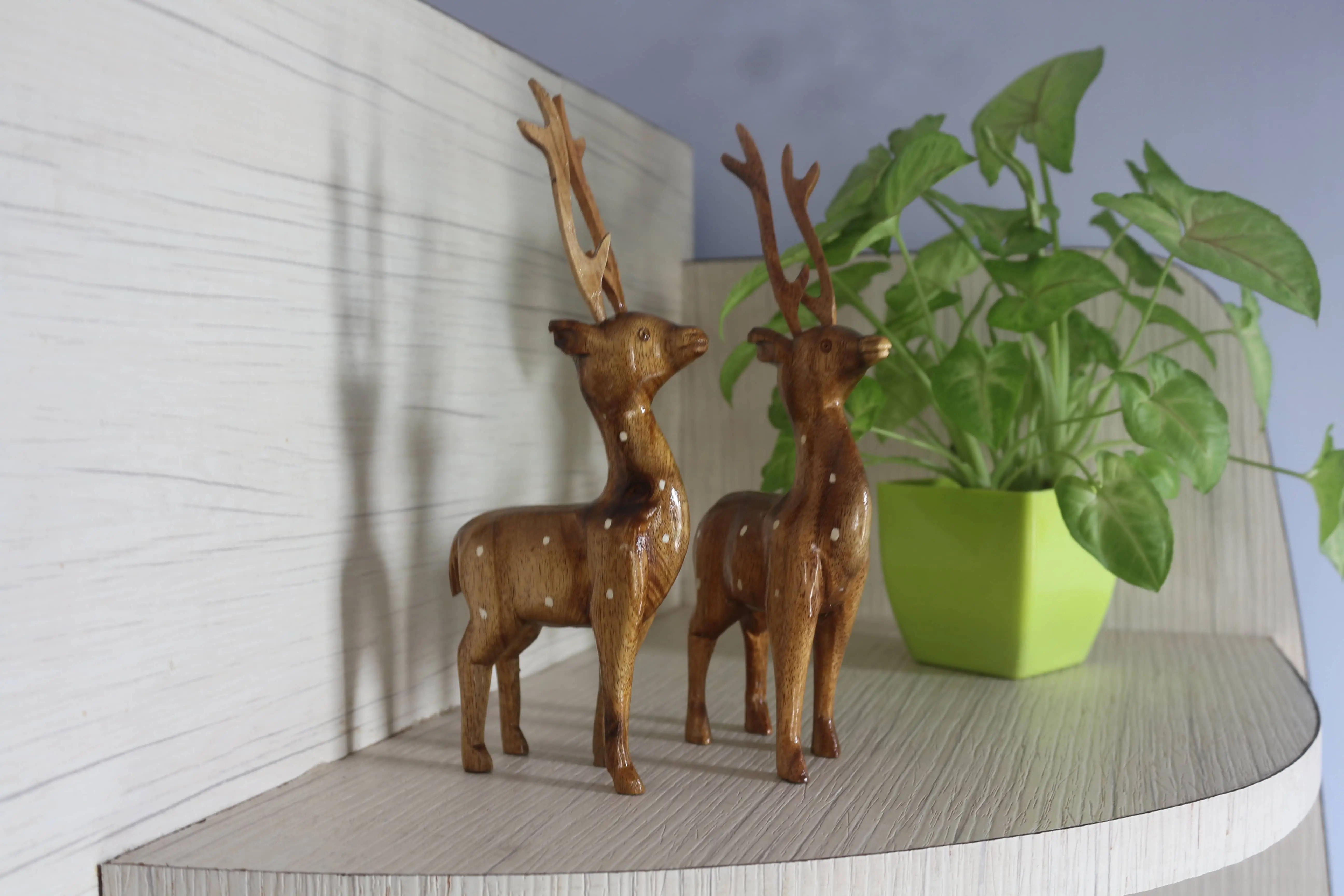 wooden handicraft deer